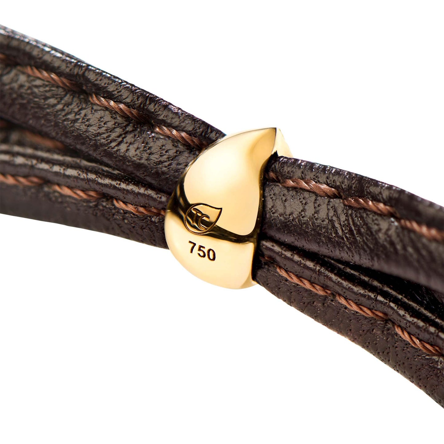 SIGNATURE Drop clasp 18 K Gelbgold, Gelbgold von Tamara Comolli (A-Dr-yg)