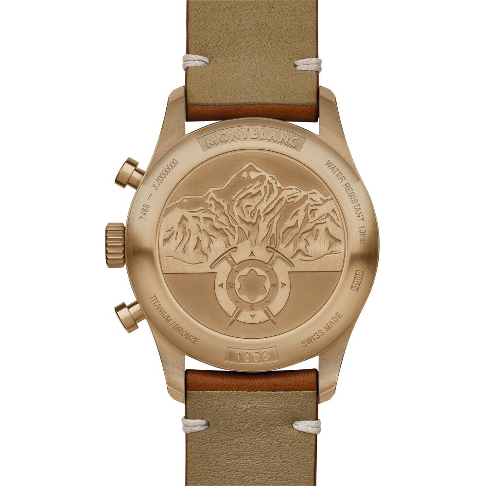 1858 Automatic Chronograph, Tricolor-Gold • Rubin • Saphir von Montblanc (118223) 1858 Automatic Chronograph, Tricolor-Gold • Rubin • Saphir von Montblanc (118223)