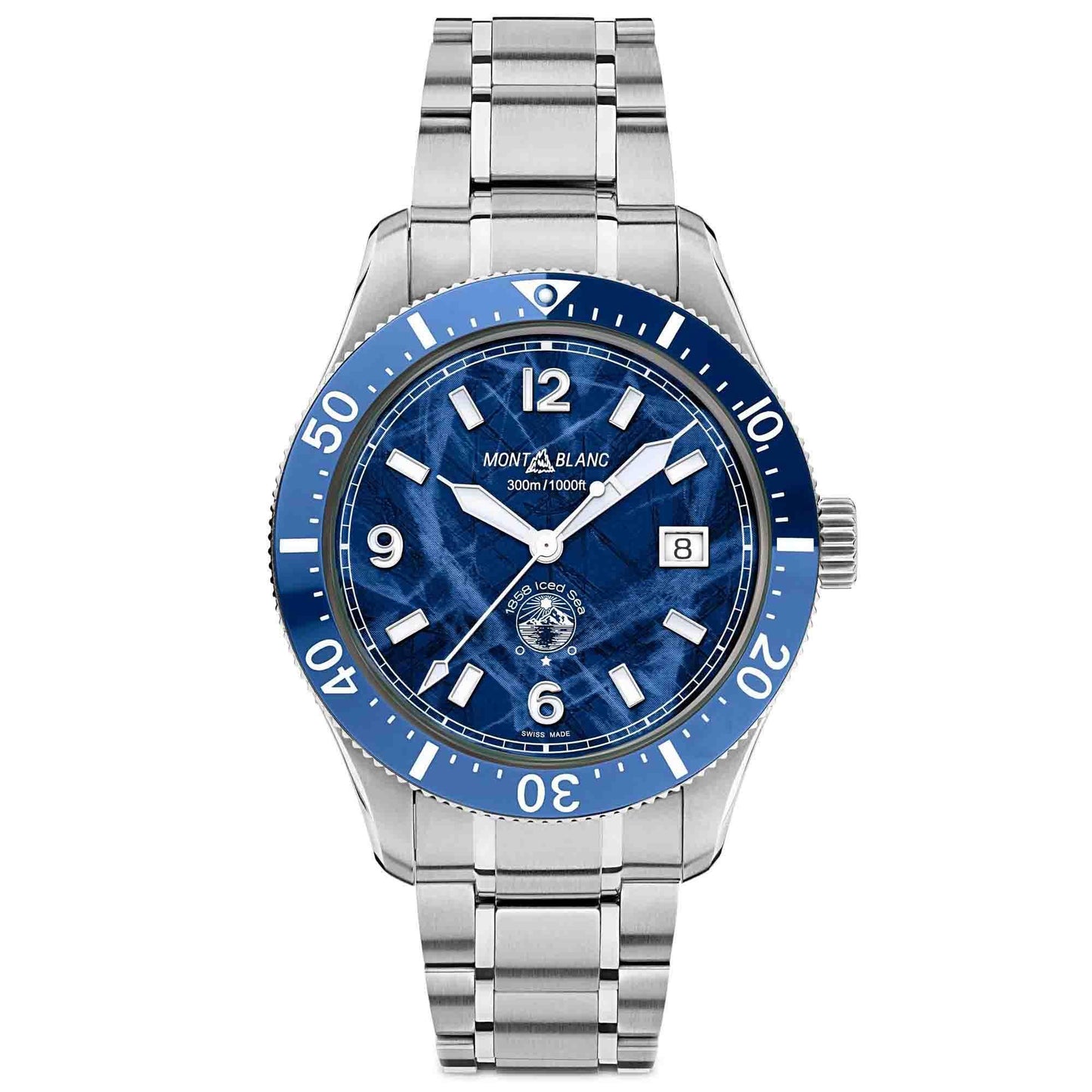 1858 Iced Sea Automatic Date, Edelstahl von Montblanc (129369)