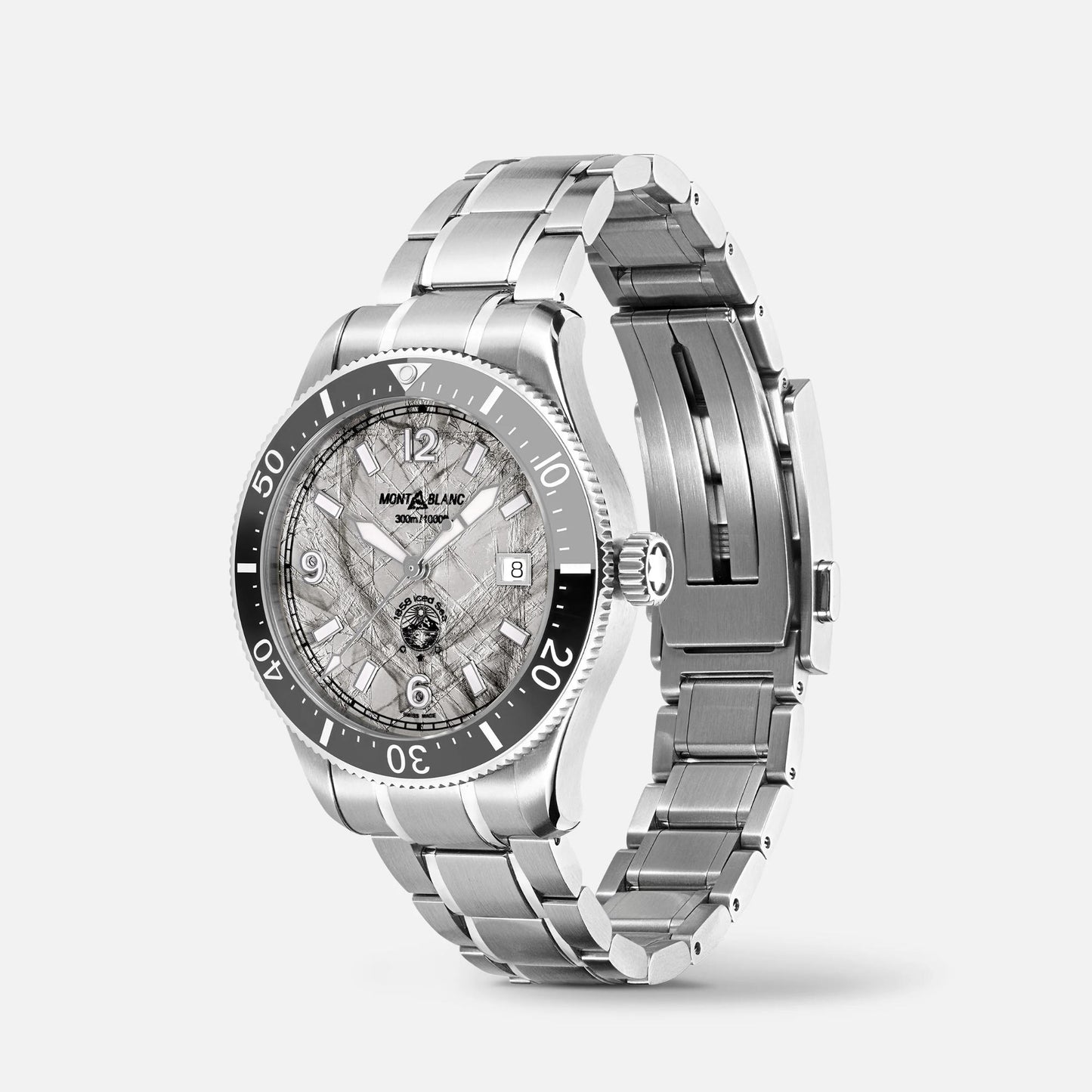 1858 Iced Sea Automatic Date, Edelstahl von Montblanc (130793) 1858 Iced Sea Automatic Date, Edelstahl von Montblanc (130793)