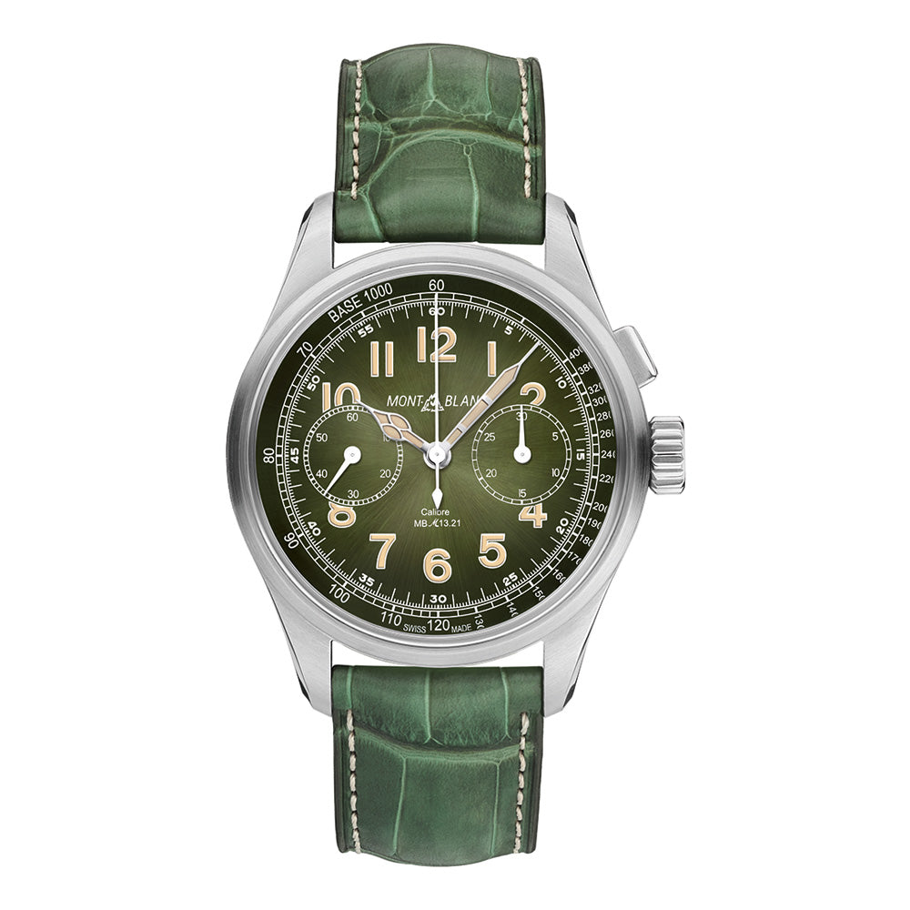 1858 Monopusher Chronograph Limited Edition 100, Platin • Edelsteine von Montblanc (117834) 1858 Monopusher Chronograph Limited Edition 100, Platin • Edelsteine von Montblanc (117834)