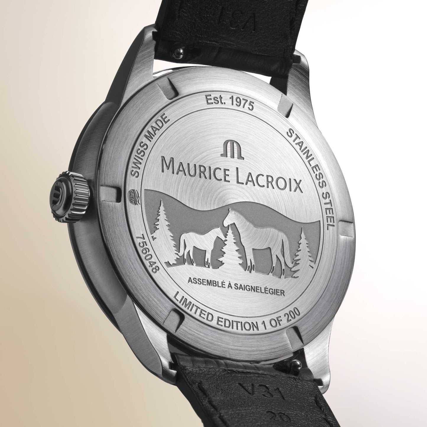 1975 Automatic Vagues du Jura GMT von Maurice Lacroix (756048-SS001-131-2)