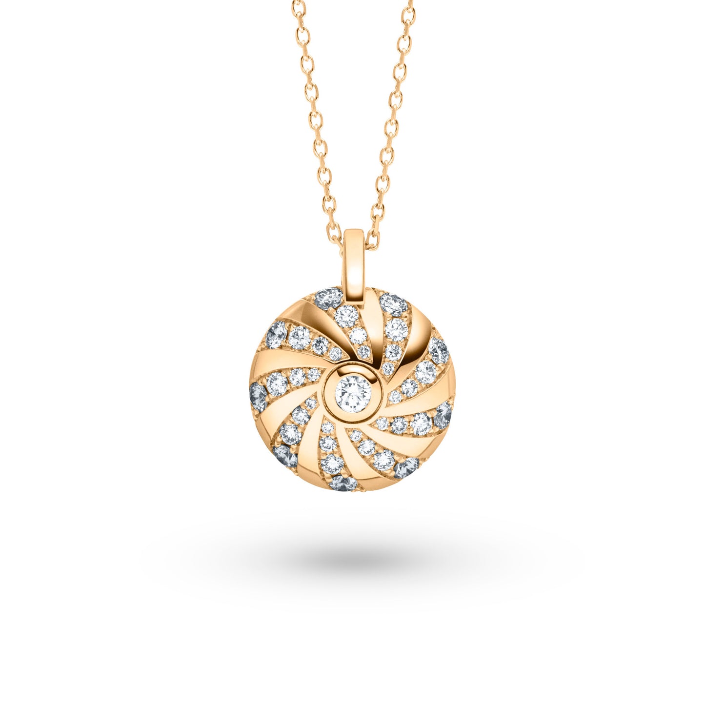 360 – Three Sixty Collier, Gelbgold • Diamant von Schaffrath (114_MD004_080_GW)