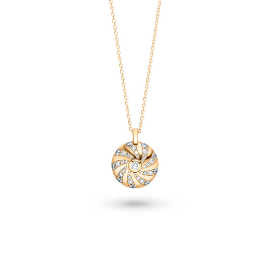 360 – Three Sixty Collier, Gelbgold • Diamant von Schaffrath (114_MD004_080_GW)