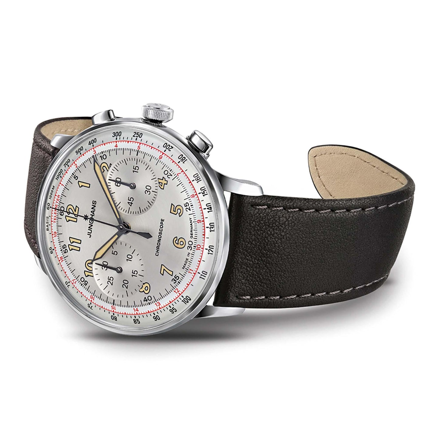 Meister Telemeter, Edelstahl von Junghans (27/3380.02) Meister Telemeter, Edelstahl von Junghans (27/3380.02)