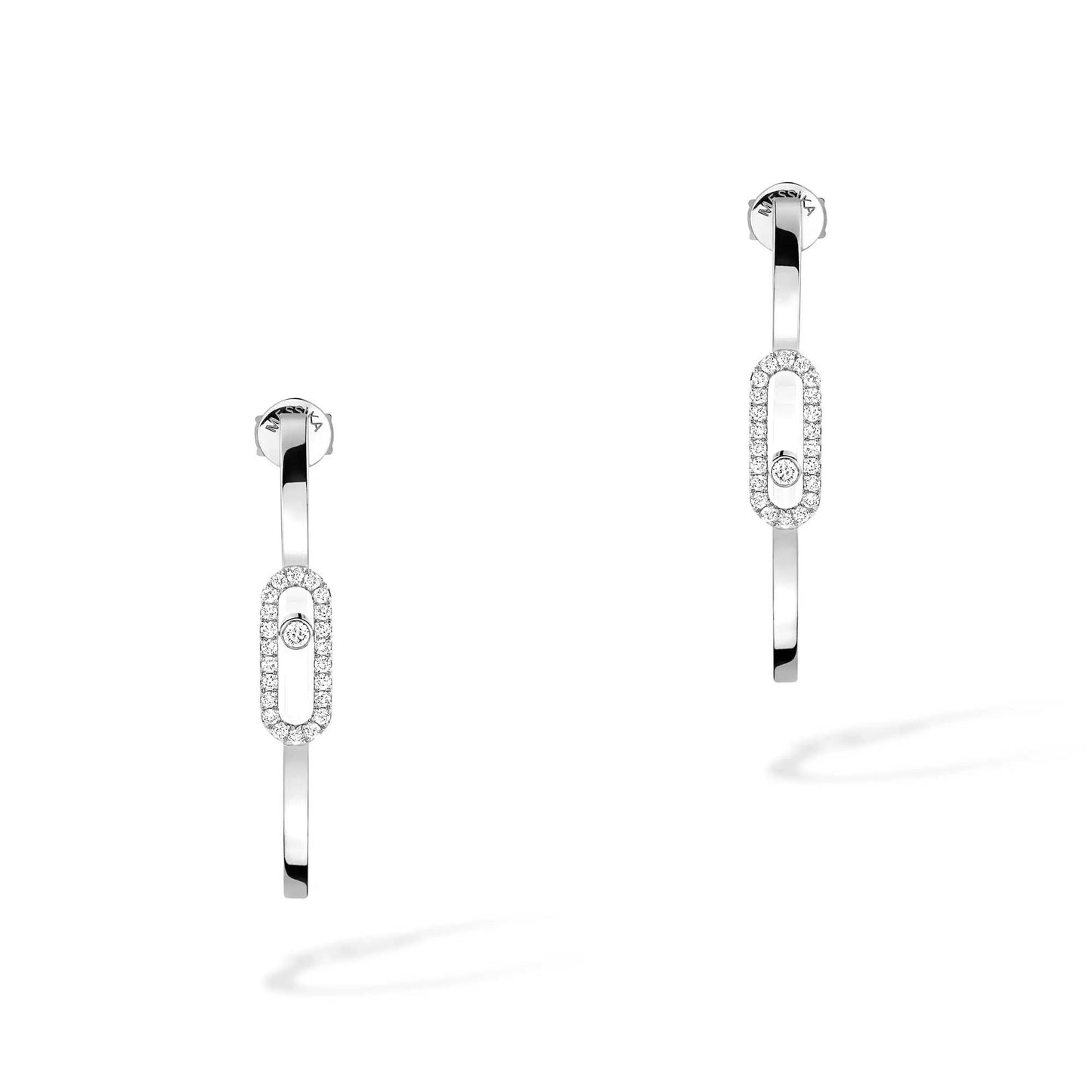 Move Uno Creolen KM, Weißgold • Diamant von Messika (12485-WG)