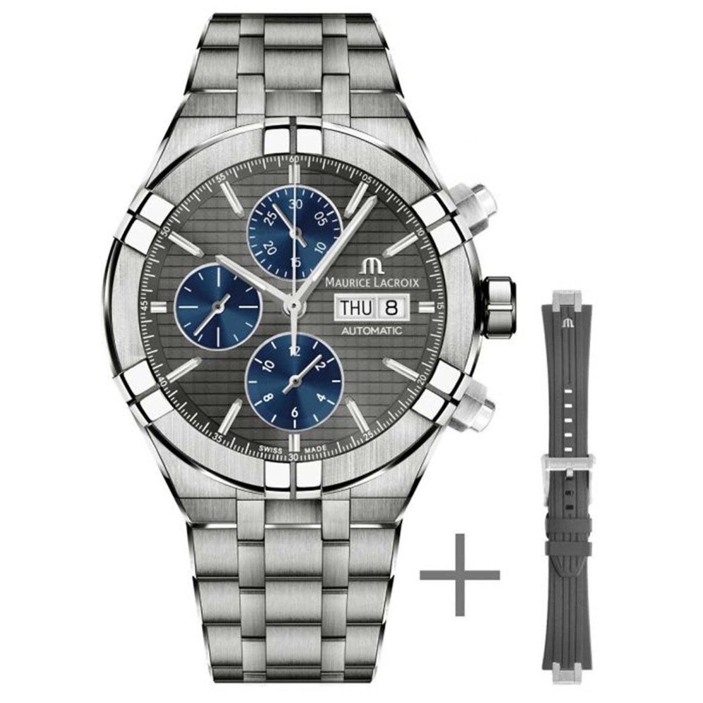 Aikon Automatic Chronograph, Titan von Maurice Lacroix (AI6038-TT03F-330-A) Aikon Automatic Chronograph, Titan von Maurice Lacroix (AI6038-TT03F-330-A)
