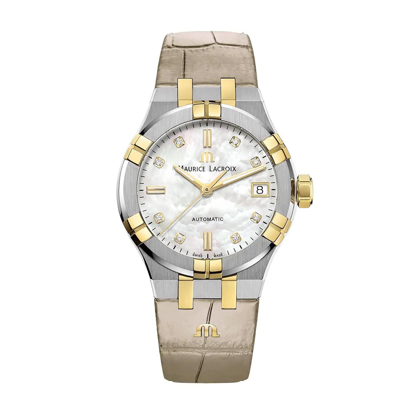 Aikon Automatic, Leder • Diamant • Perlmutt von Maurice Lacroix (AI6006-PVY11-170-1) Aikon Automatic, Leder • Diamant • Perlmutt von Maurice Lacroix (AI6006-PVY11-170-1)