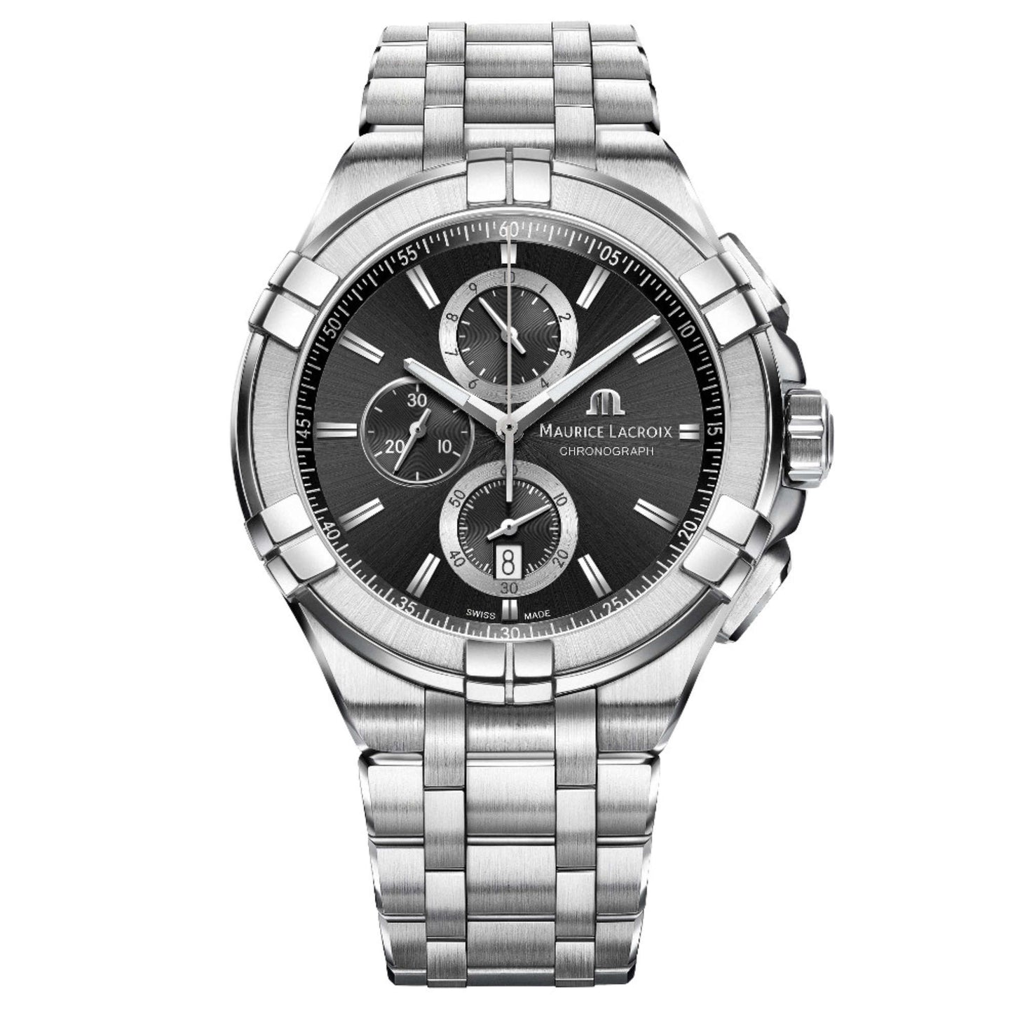 Aikon Chronograph, Edelstahl • Diamant • Quarz von Maurice Lacroix (AI1018-SS002-330-1) Aikon Chronograph, Edelstahl • Diamant • Quarz von Maurice Lacroix (AI1018-SS002-330-1)