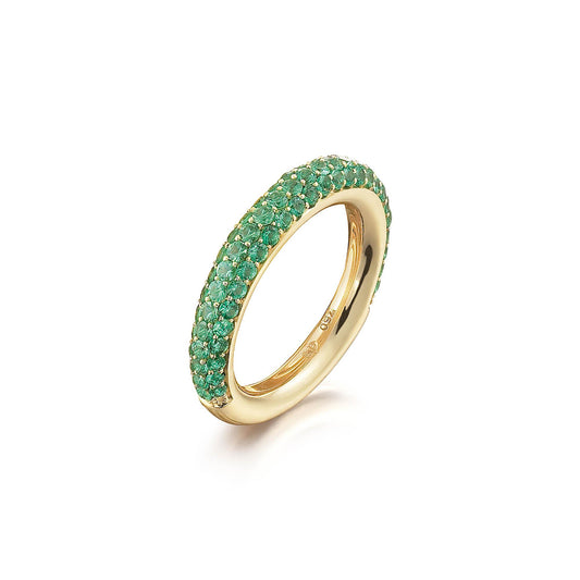 Amori Ring, Gelbgold • Tsavorit von Al Coro (R6653T)