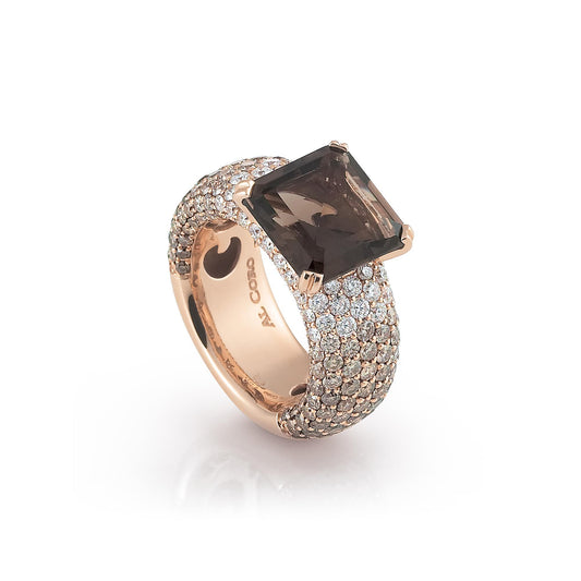 Amori Ring, Rotgold • Diamant von Al Coro (R6974RS)