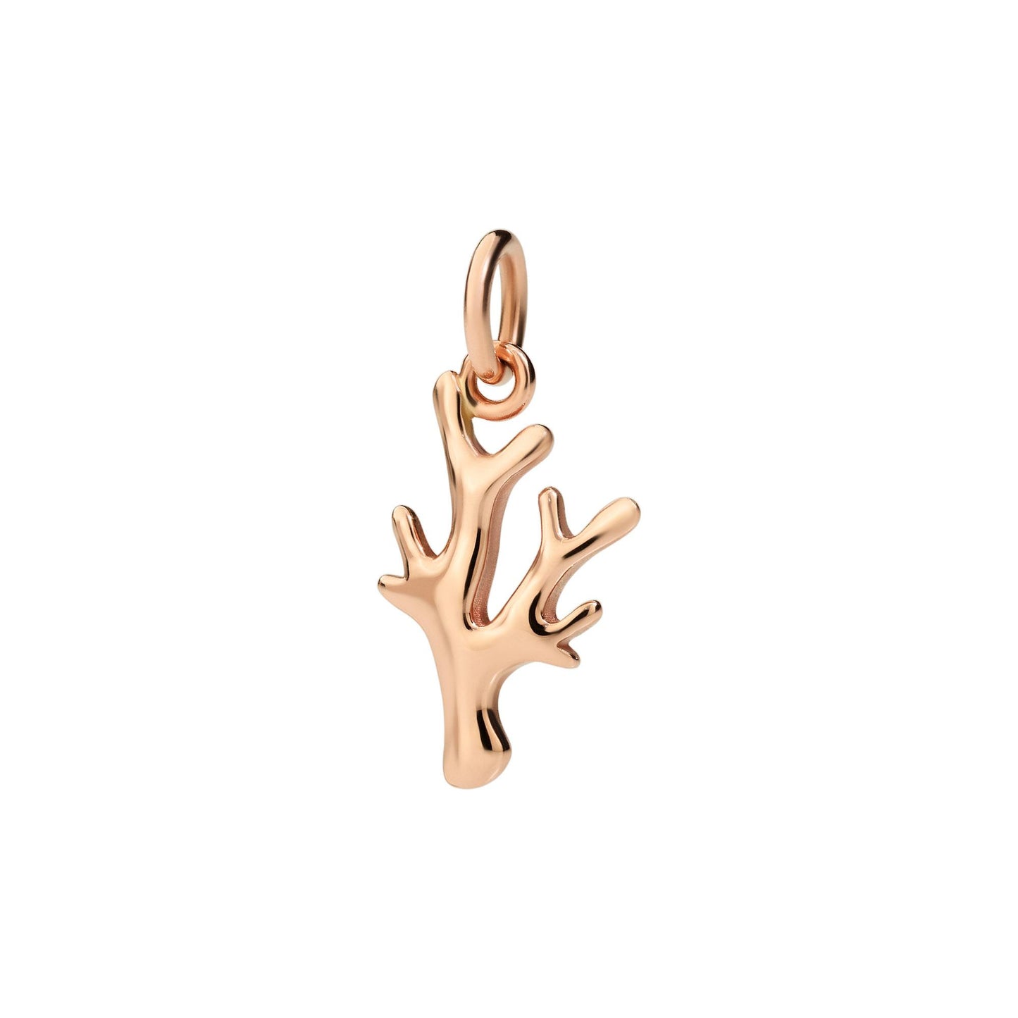 Anhänger Koralle, Roségold mit schwarzer Kordel von DoDo (DMC1010-CORAL-0009R) online kaufen