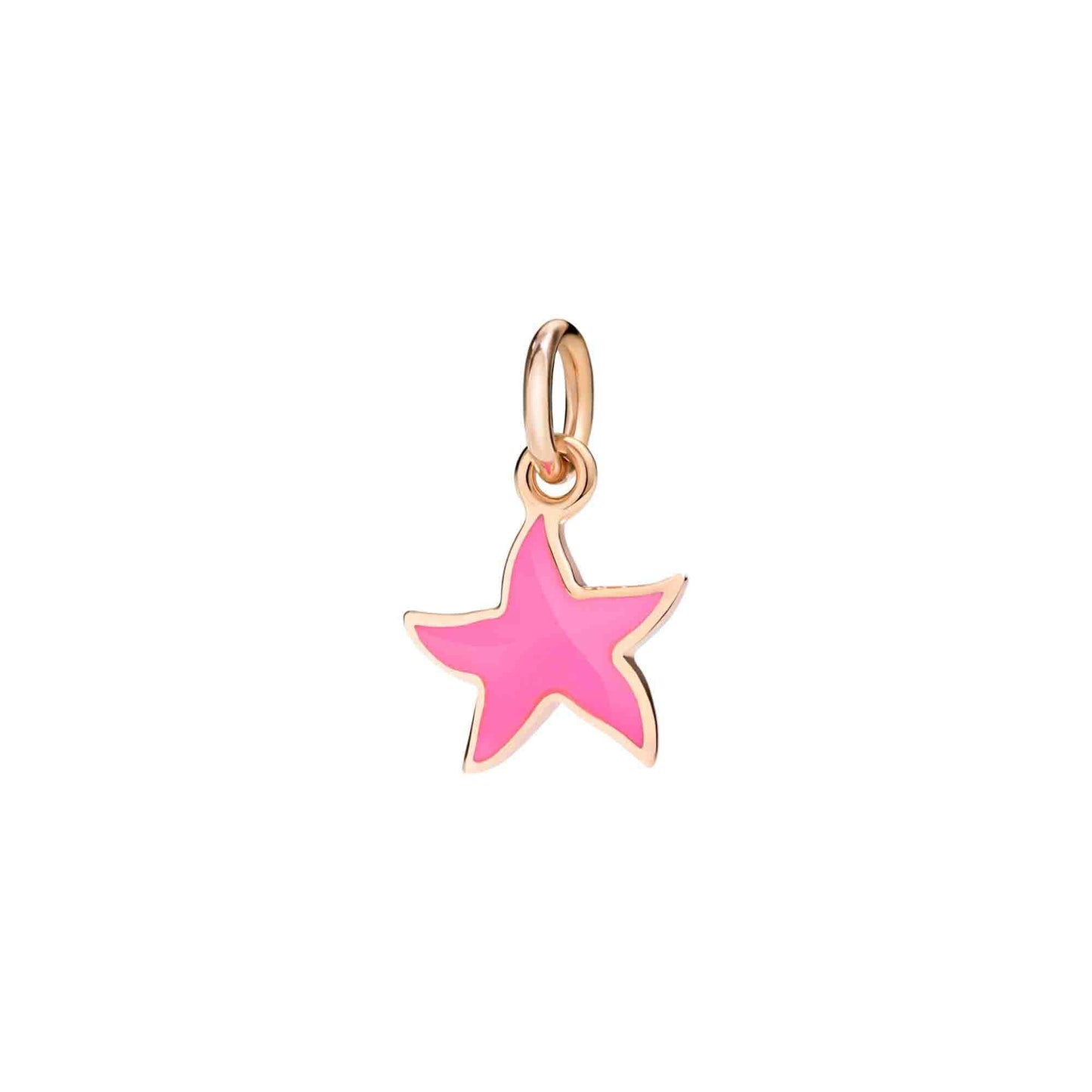 Anhänger Stellina, Roségold mit neon-rosa Kordel von DoDo (DMB6002-STARS-RSF9R) online kaufen