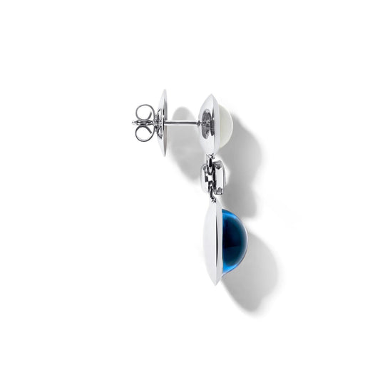 BOUTON 2 Cabochon Ohrhänger Ocean von Tamara Comolli (E-BOU-2-Oce-Cl-wg) online kaufen