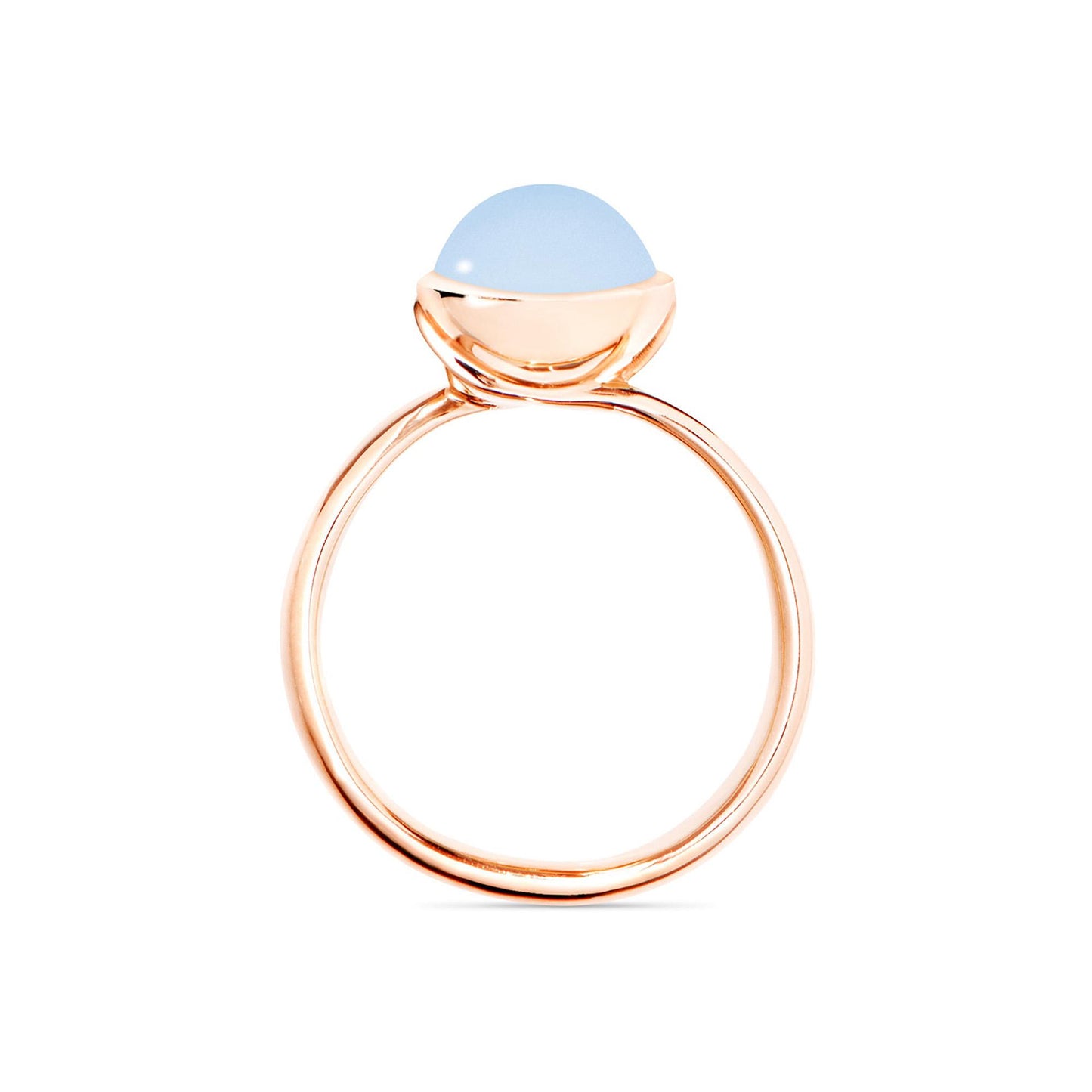 BOUTON Ring small Blauer Chalcedon, Roségold • Chalcedon von Tamara Comolli (R-BOU-s-ChBl-rg) BOUTON Ring small Blauer Chalcedon, Roségold • Chalcedon von Tamara Comolli (R-BOU-s-ChBl-rg)