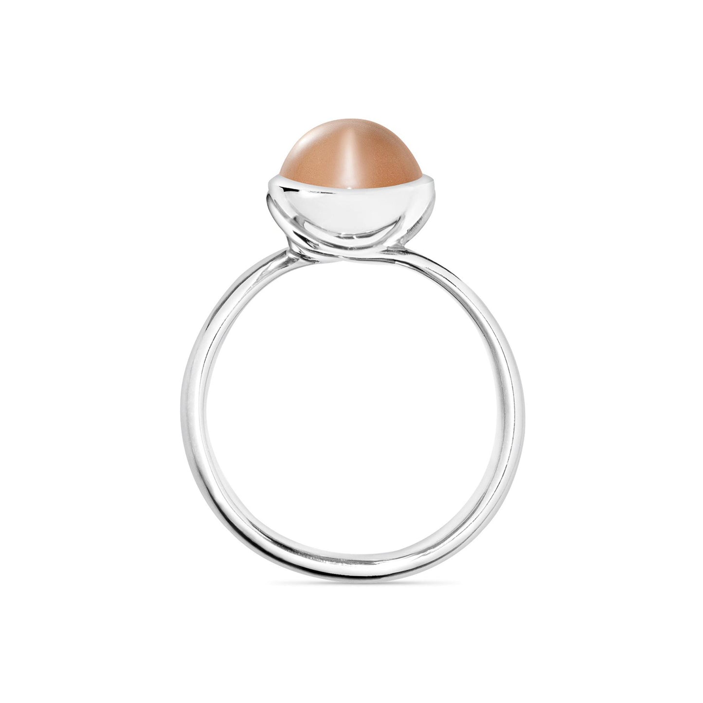 BOUTON Ring small Brauner Mondstein, Weißgold • Mondstein von Tamara Comolli (R-BOU-s-MoBr-wg) BOUTON Ring small Brauner Mondstein, Weißgold • Mondstein von Tamara Comolli (R-BOU-s-MoBr-wg)