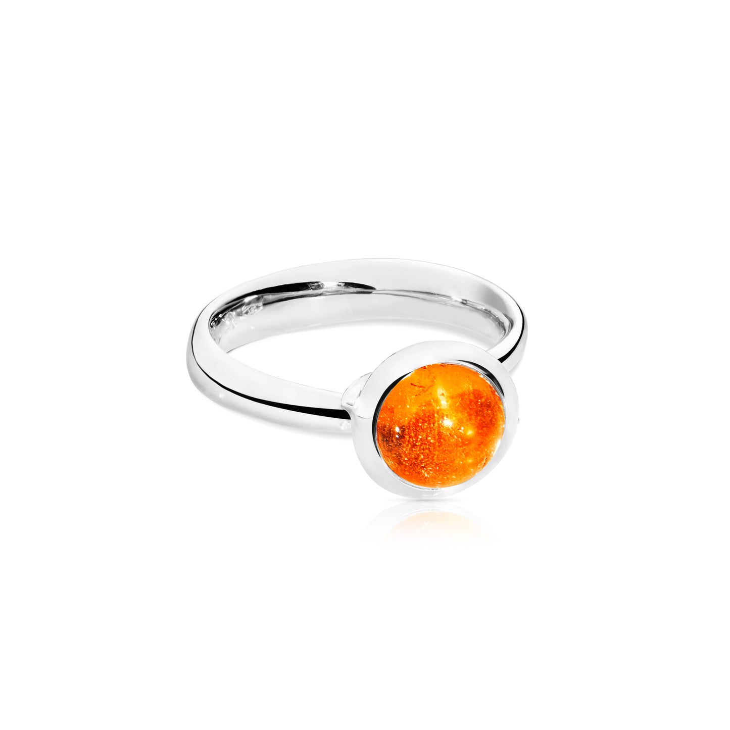 BOUTON Ring small Mandarin Granat, Weißgold • Granat von Tamara Comolli (R-BOU-s-Man-wg) BOUTON Ring small Mandarin Granat, Weißgold • Granat von Tamara Comolli (R-BOU-s-Man-wg)