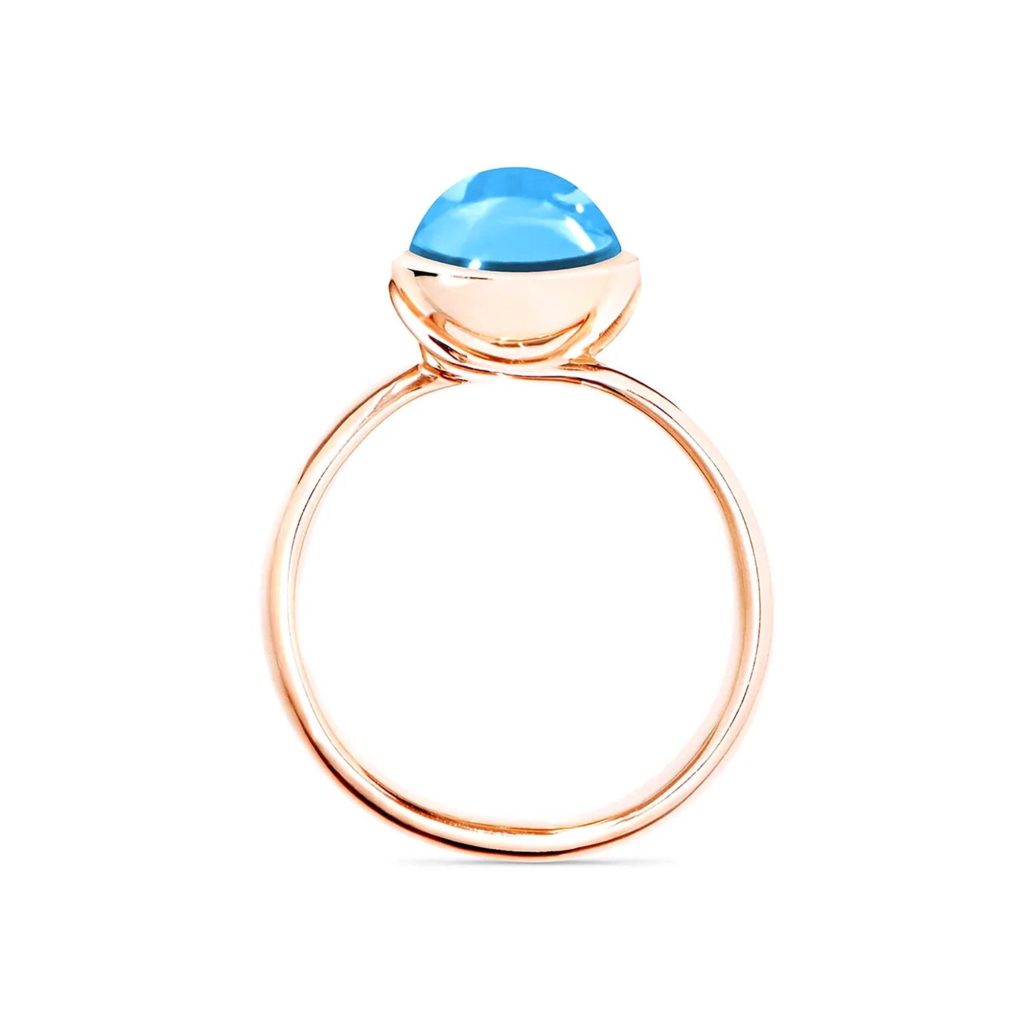 BOUTON Ring small Swiss Topas, Roségold • Topas von Tamara Comolli (R-BOU-s-ToSw-rg)