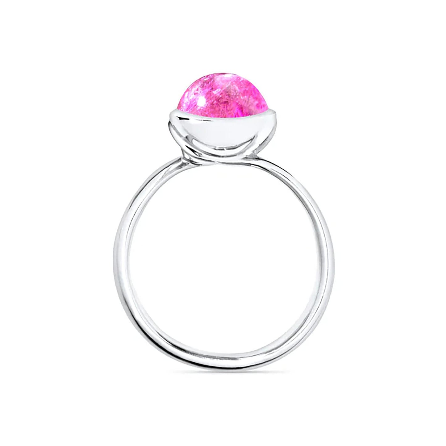BOUTON Ring small rosa Turmalin, Weißgold von Tamara Comolli (R-BOU-s-TuRo-wg) online kaufen BOUTON Ring small rosa Turmalin, Weißgold von Tamara Comolli (R-BOU-s-TuRo-wg) online kaufen