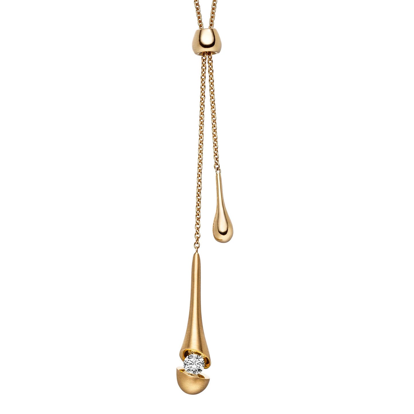 CALLA Collier, Gelbgold • Diamant von Schaffrath (114_CALD1_30_GW)