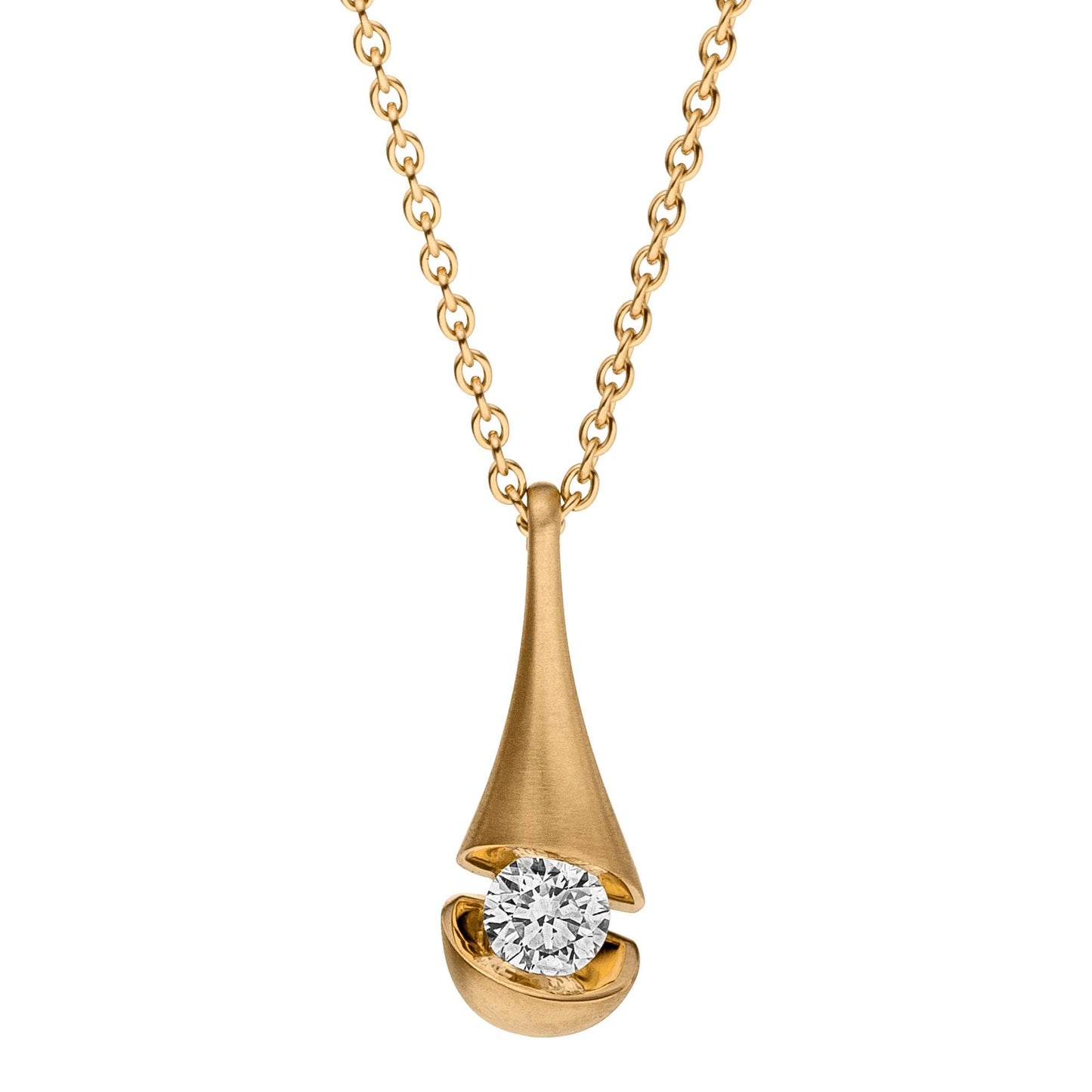CALLA Collier, Gelbgold • Diamant von Schaffrath (114_CALD3_30_GW) CALLA Collier, Gelbgold • Diamant von Schaffrath (114_CALD3_30_GW)