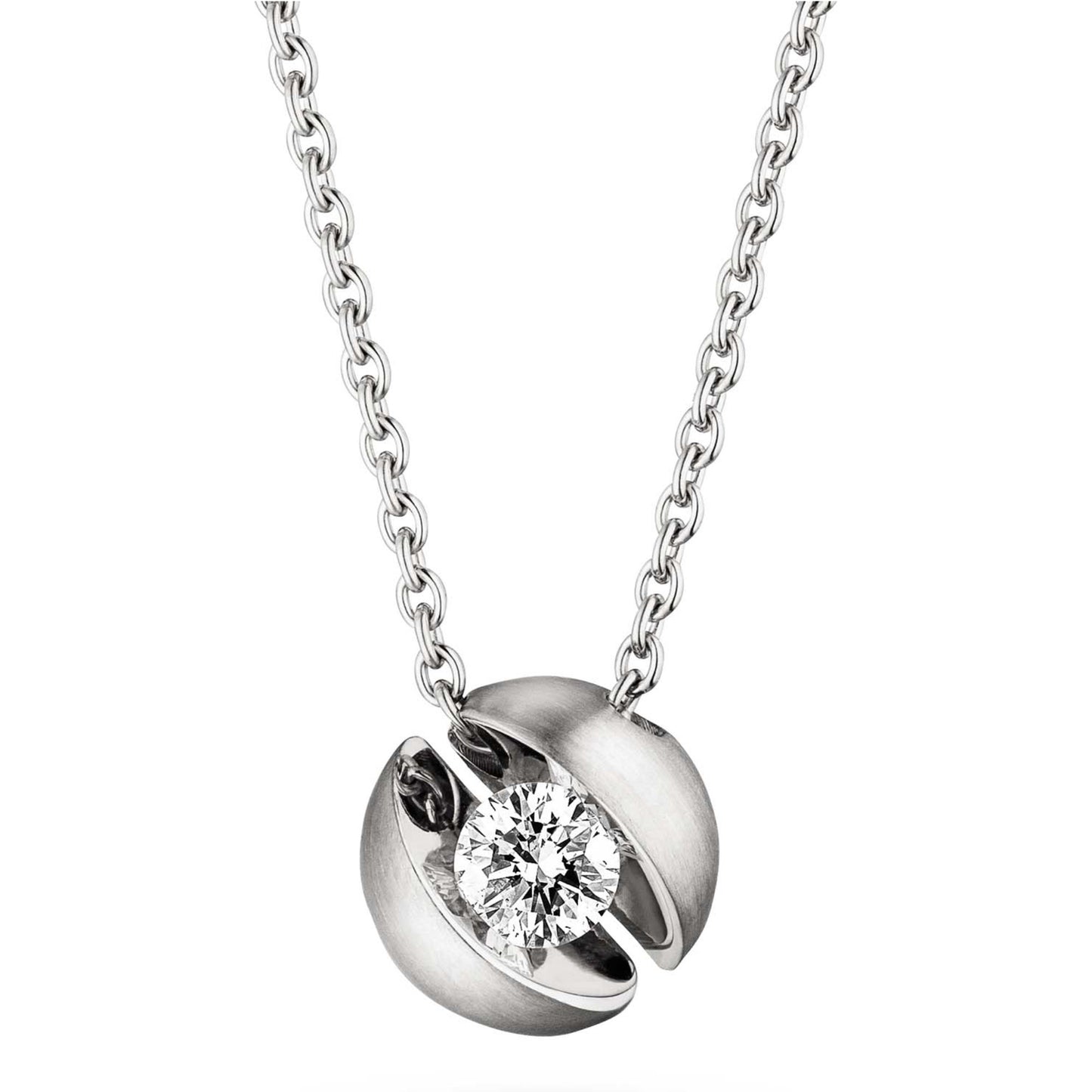 CALLA Collier, Weißgold • Diamant von Schaffrath (114_CALL2_30_GW) CALLA Collier, Weißgold • Diamant von Schaffrath (114_CALL2_30_GW)