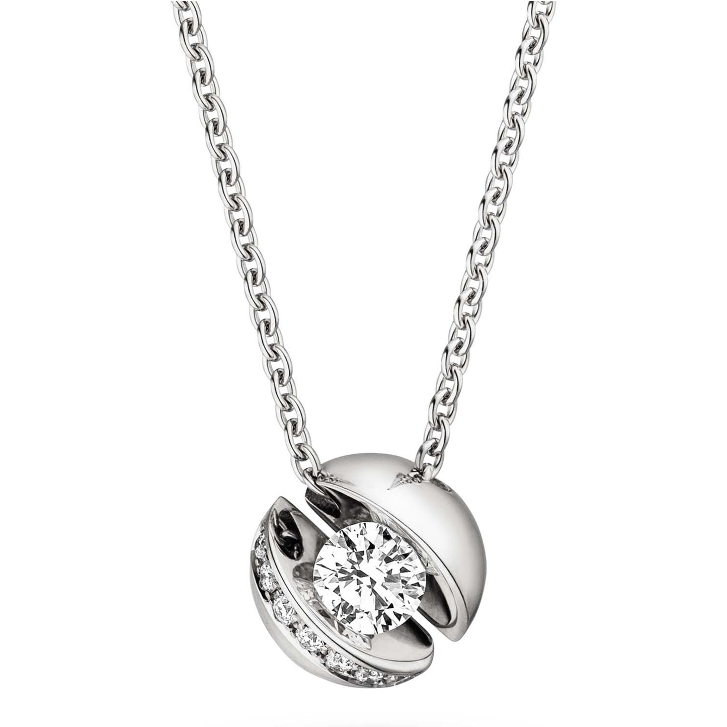CALLA Collier, Weißgold • Diamant von Schaffrath (214_CALLY_30_WW)