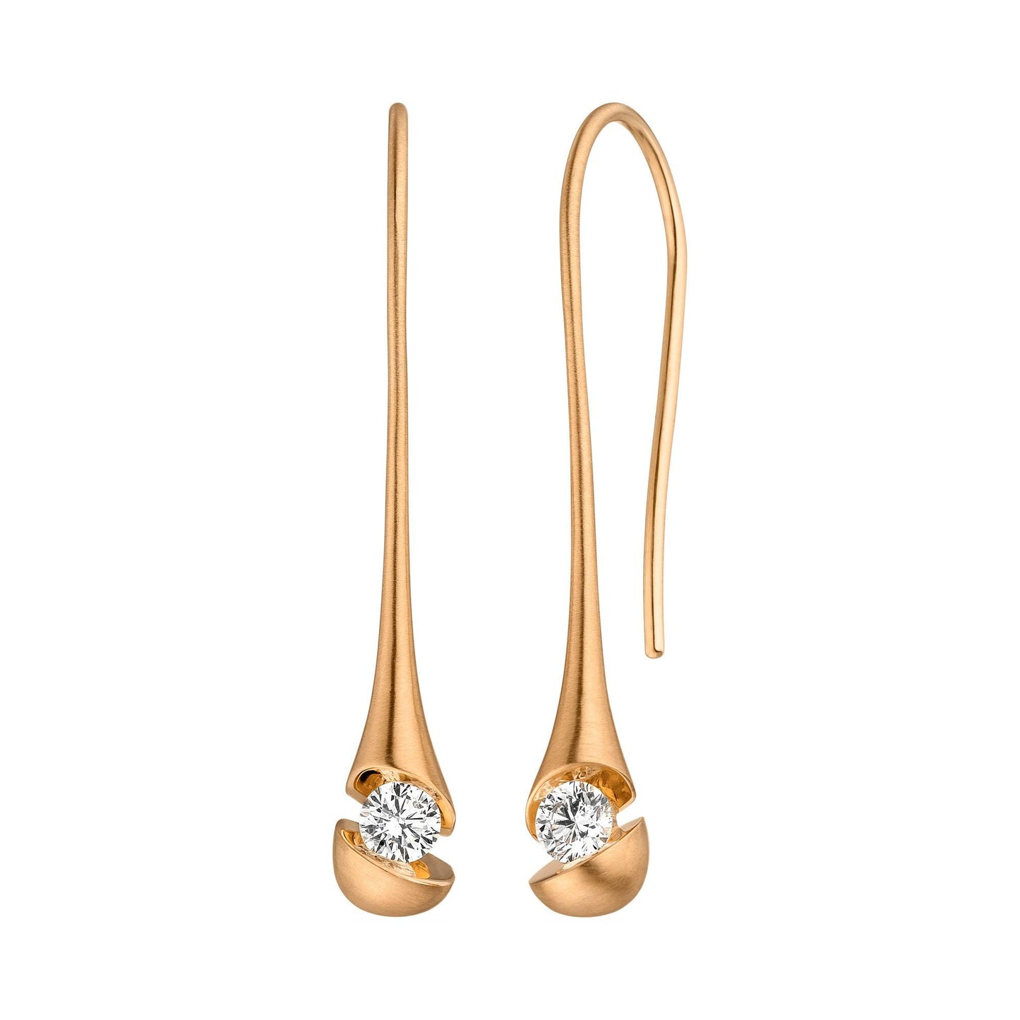 CALLA Ohrhänger, Roségold - ca. 35 mm von Schaffrath (757_CALDR_46_RW) online kaufen
