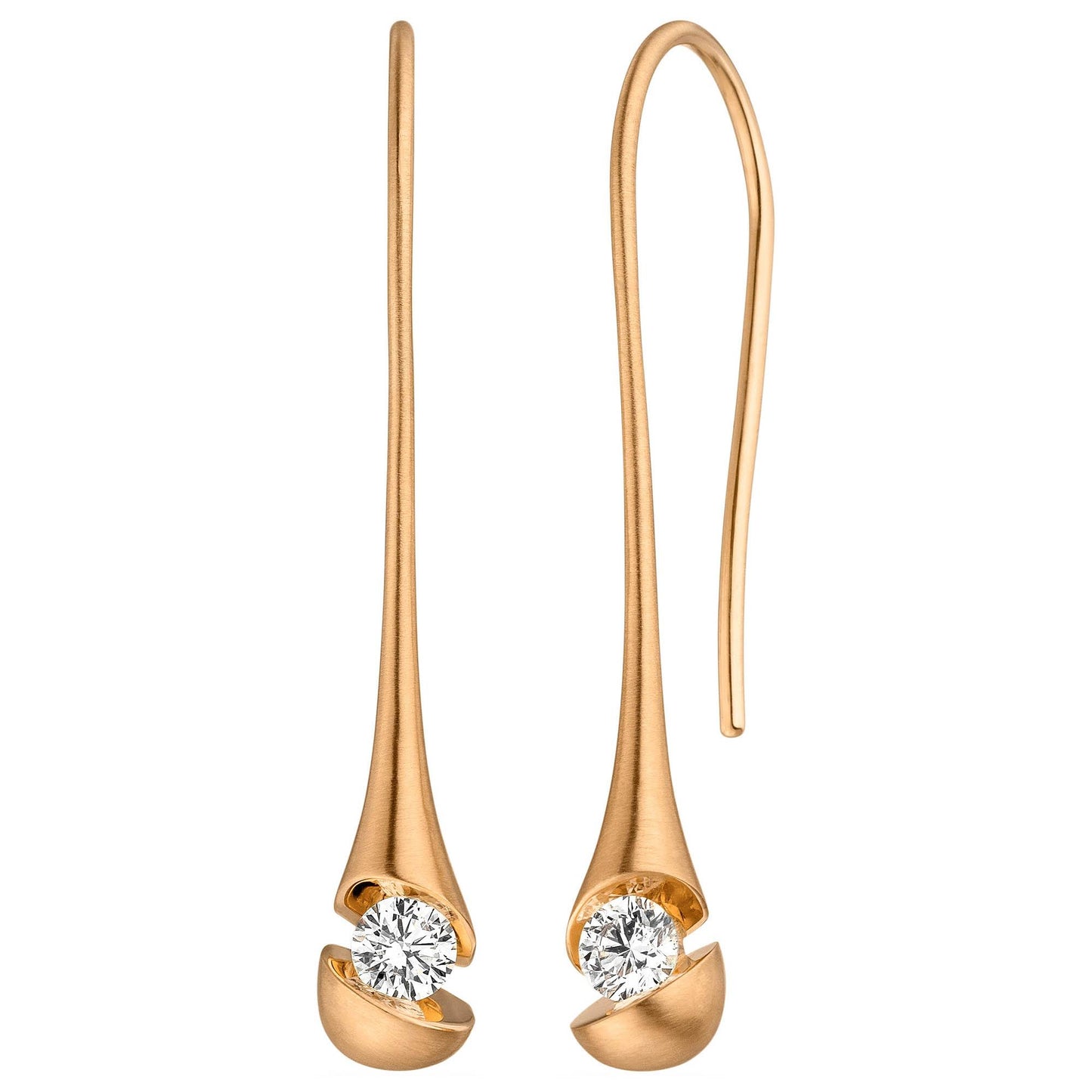 CALLA Ohrhänger, Roségold - ca. 35 mm von Schaffrath (757_CALDR_46_RW) online kaufen