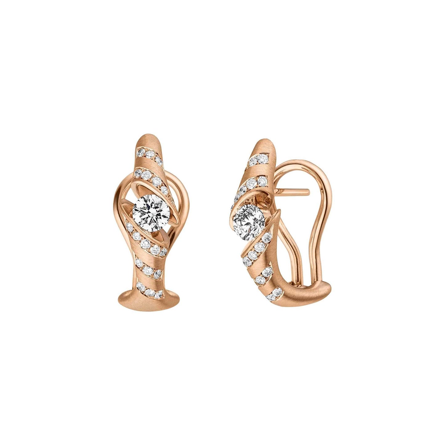 CALLA Ohrschmuck, Roségold • Diamant von Schaffrath (757_CAL8Y_40_RW)