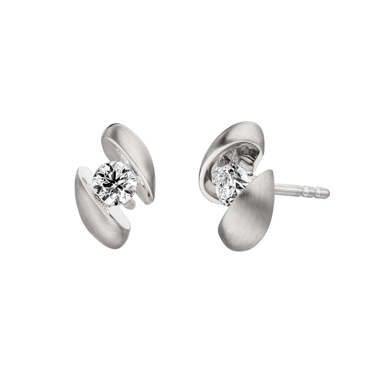 CALLA Ohrstecker, Weißgold • Diamant von Schaffrath (217_CALLA_36_WW) CALLA Ohrstecker, Weißgold • Diamant von Schaffrath (217_CALLA_36_WW)