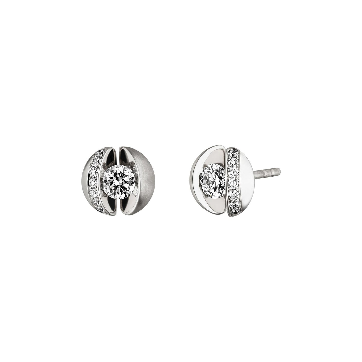 CALLA Ohrstecker, Weißgold • Diamant von Schaffrath (217_CALLY_46_WW)