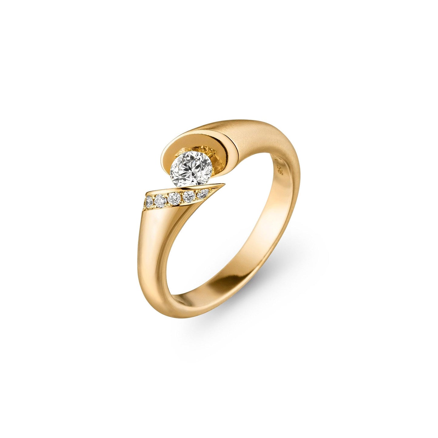 CALLA Ring, Gelbgold • Diamant von Schaffrath (118_CALLY_30_GW) CALLA Ring, Gelbgold • Diamant von Schaffrath (118_CALLY_30_GW)