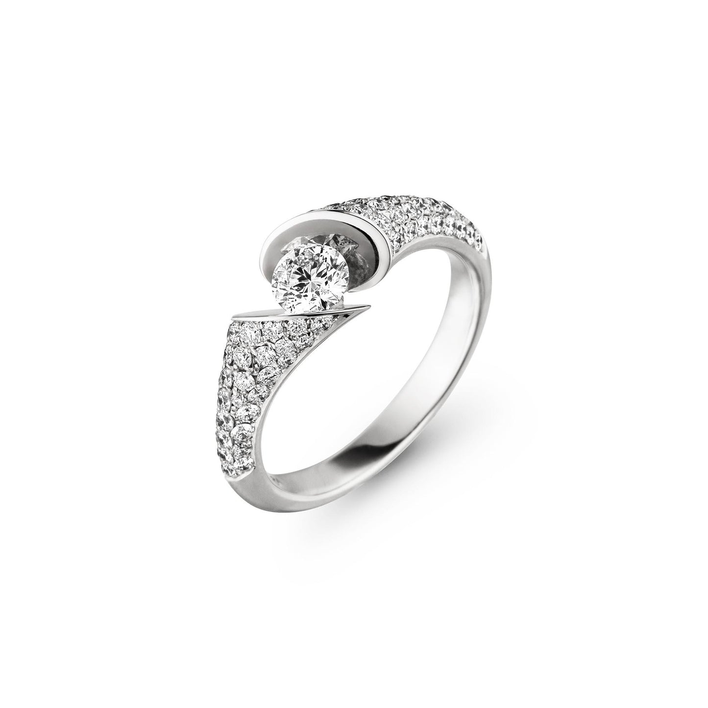 CALLA Ring, Weißgold • Diamant von Schaffrath (218_CALLP_40_WW) CALLA Ring, Weißgold • Diamant von Schaffrath (218_CALLP_40_WW)