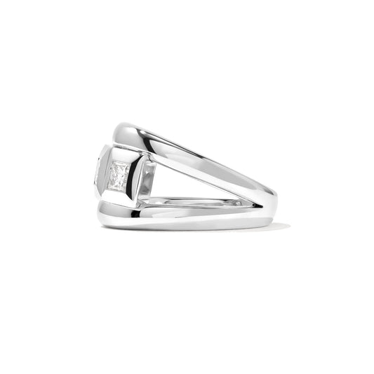 CURRICULUM VITAE Ring 3 small, Weißgold • Diamant von Tamara Comolli (R-CV3-s-Pr-wg)