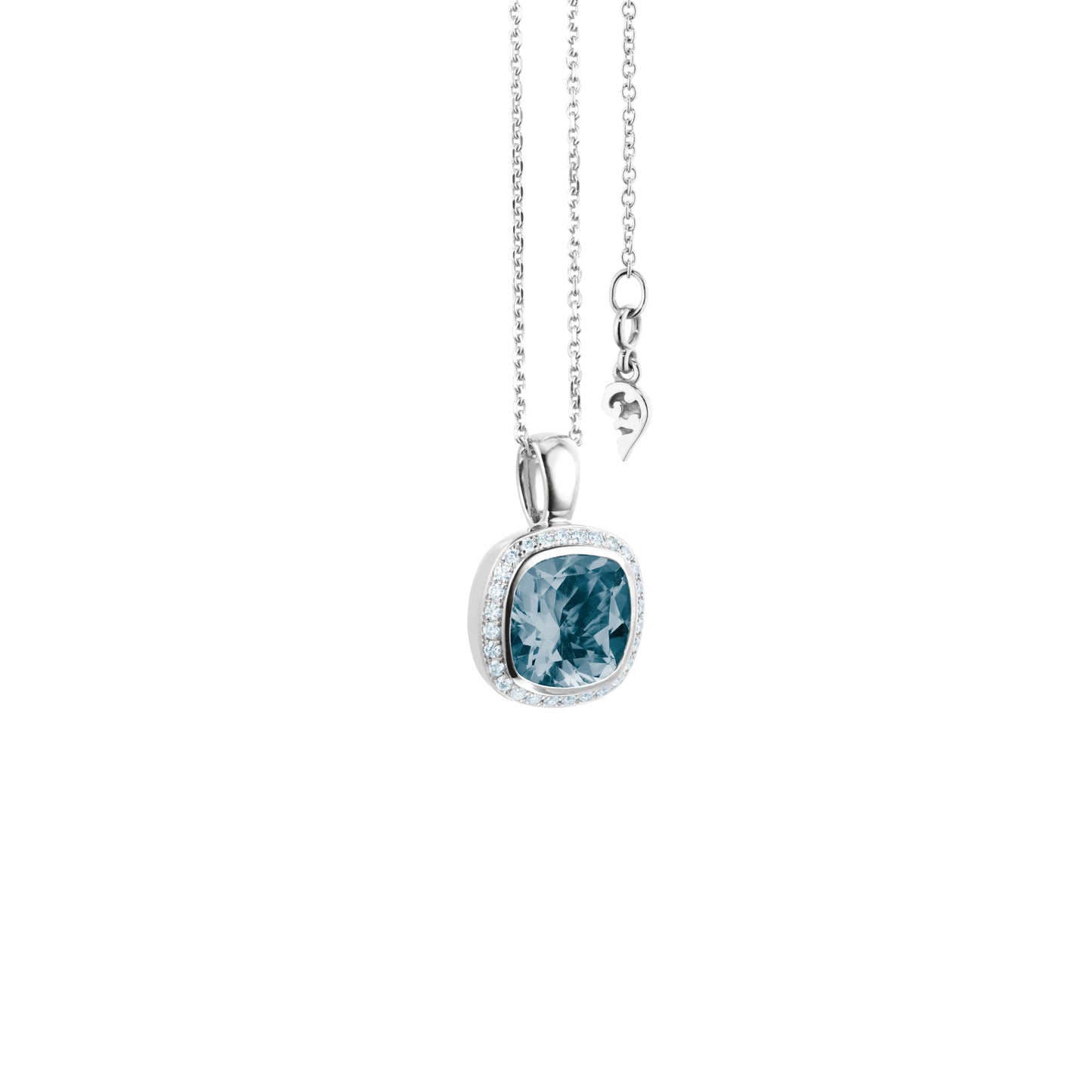 Collier Twinkle Balloon, Weißgold • Diamant • Topas von Capolavoro (CO8TOL00631)