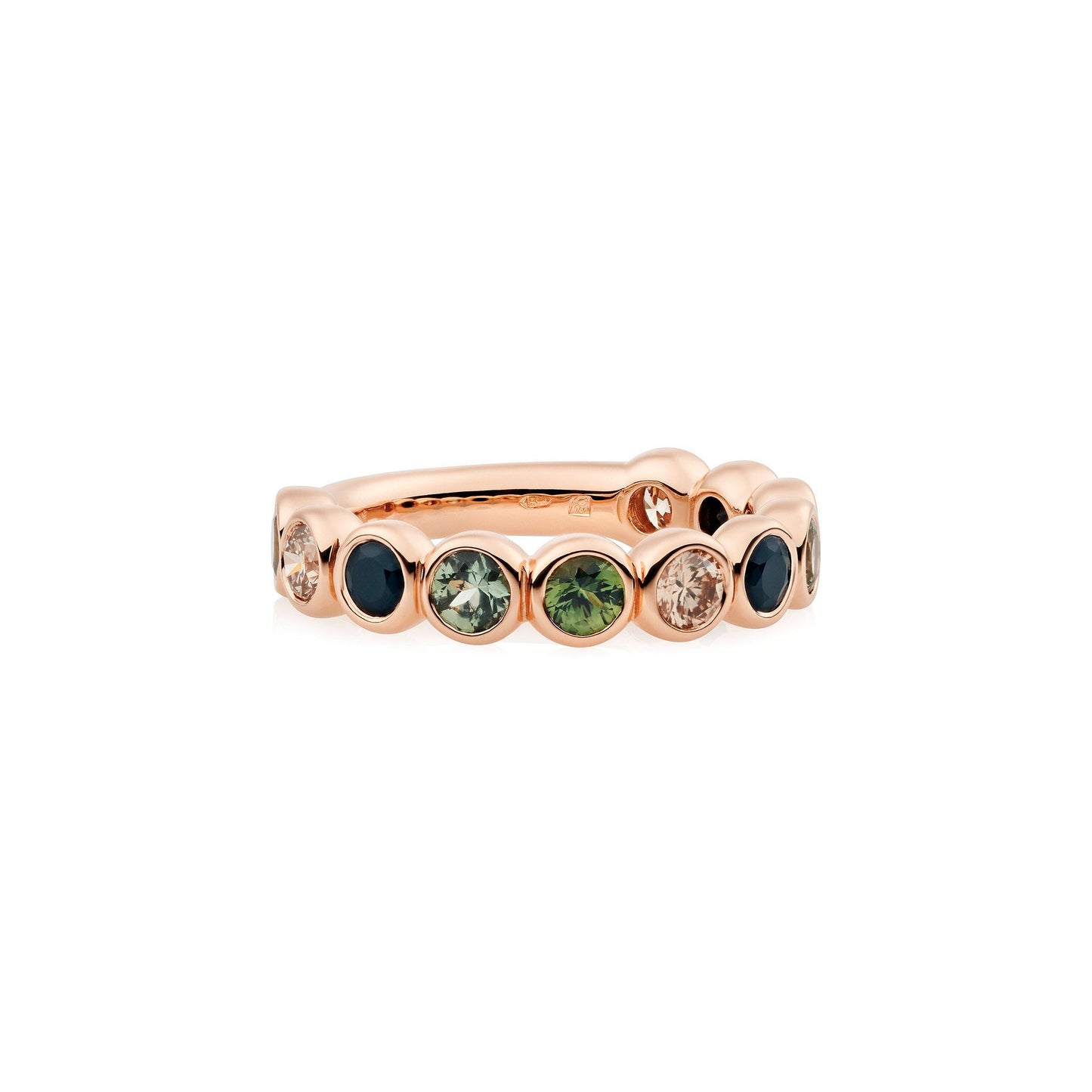 Confetti Ring, Roségold • Diamant • Saphir von Bron (8RR4894KIWI)