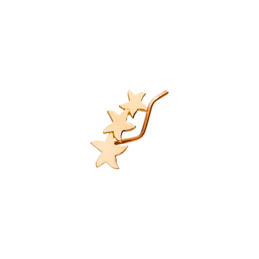 Crawler-Ohrring Stellina, Roségold von DoDo (DHC1003-STAR3-0009R)