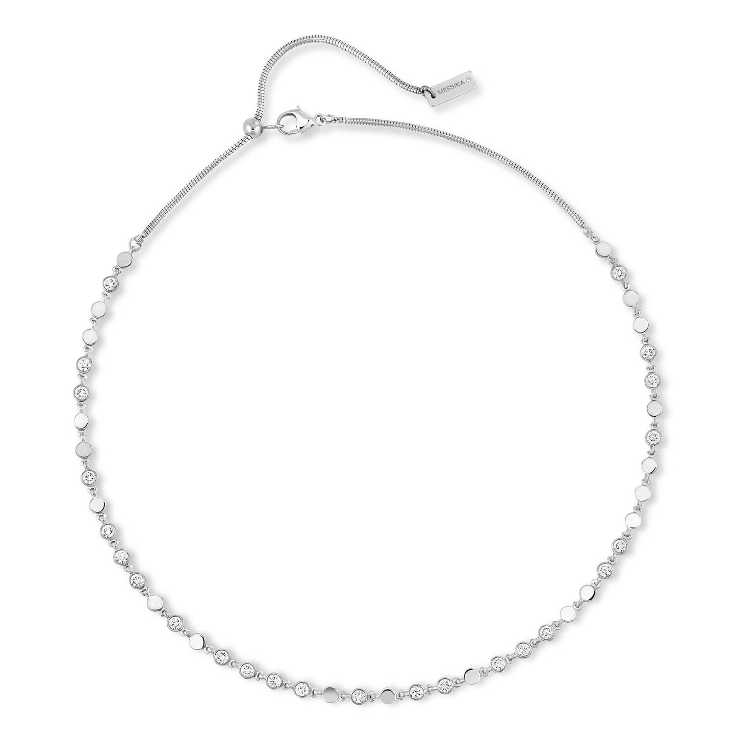 D-Vibes Halskette KM, Weißgold • Diamant von Messika (12351-WG)