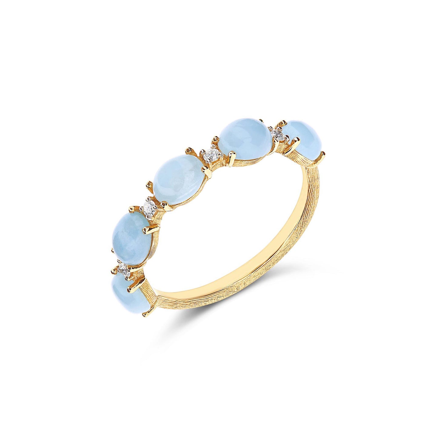 Dancing Azure Ring, Gelbgold • Aquamarin • Diamant von Nanis (AS2-597) Dancing Azure Ring, Gelbgold • Aquamarin • Diamant von Nanis (AS2-597)