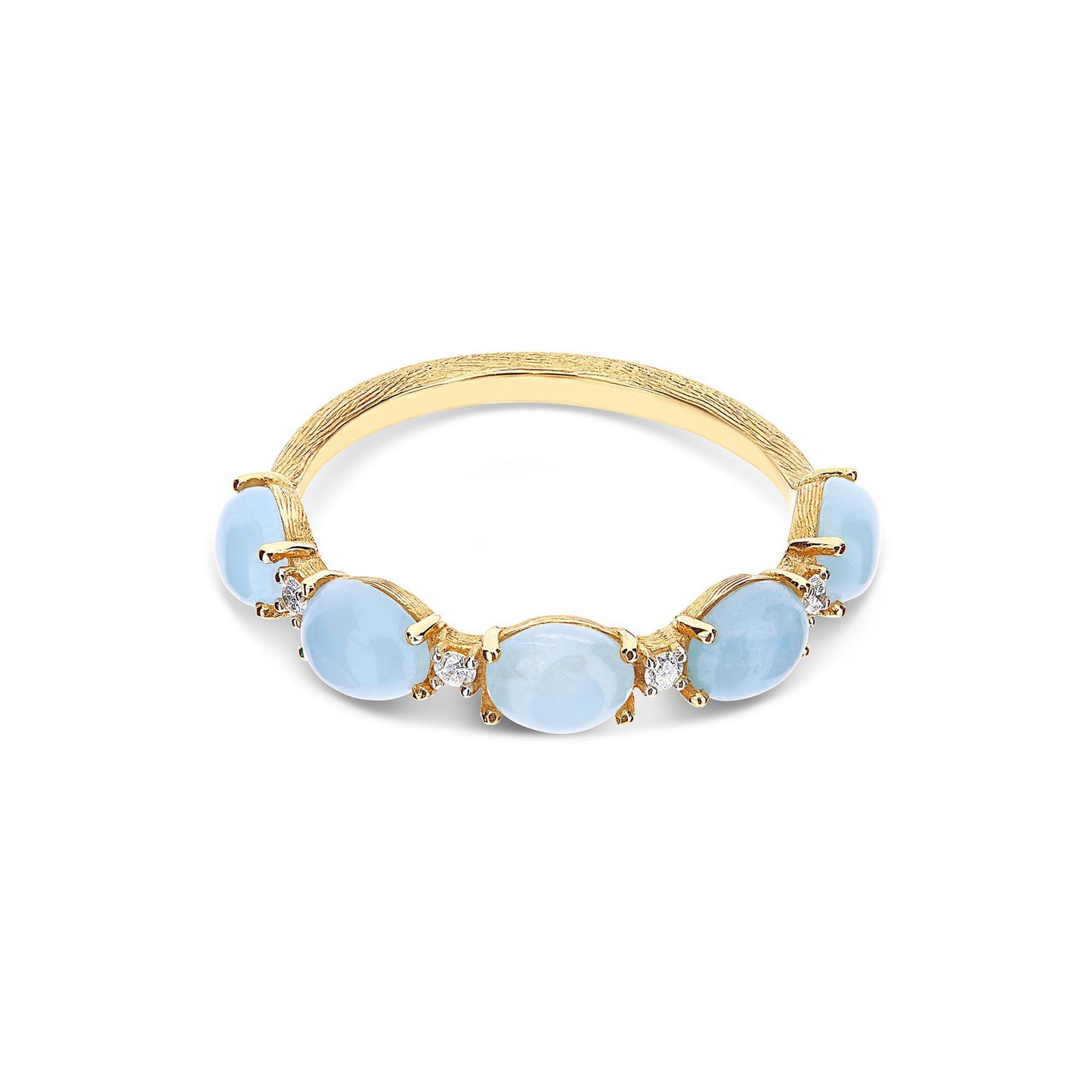 Dancing Azure Ring, Gelbgold • Aquamarin • Diamant von Nanis (AS2-597) Dancing Azure Ring, Gelbgold • Aquamarin • Diamant von Nanis (AS2-597)