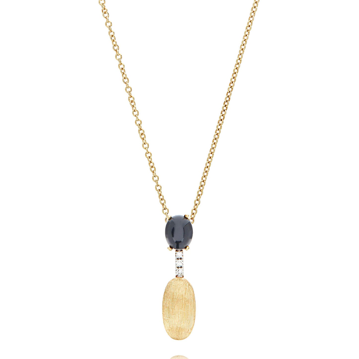 Dancing Mystery Black Halskette, Gelbgold • Diamant • Onyx von Nanis (CS13-597)
