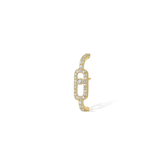 Einzelner Move Uno Ohrring, Gelbgold • Diamant von Messika (10007-YG)