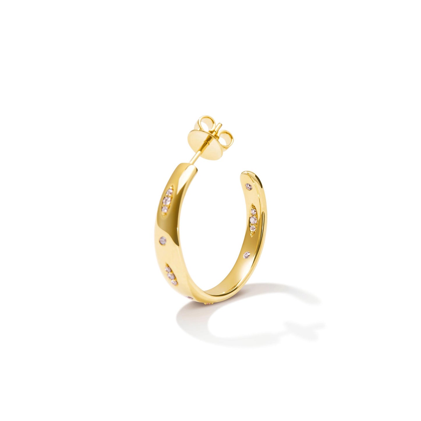 GYPSY Creolen large, Gelbgold • Diamant von Tamara Comolli (E-Gyp-Ho-l-p-yg)