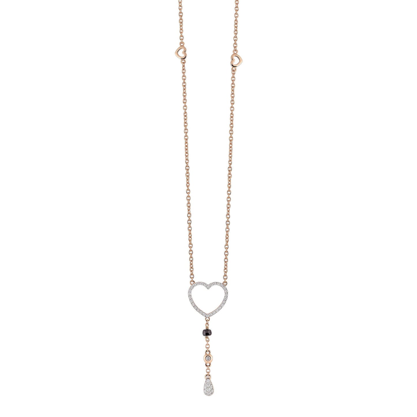 Goccia Collier, Roségold • Diamant • Saphir von Al Coro (C367BSR)