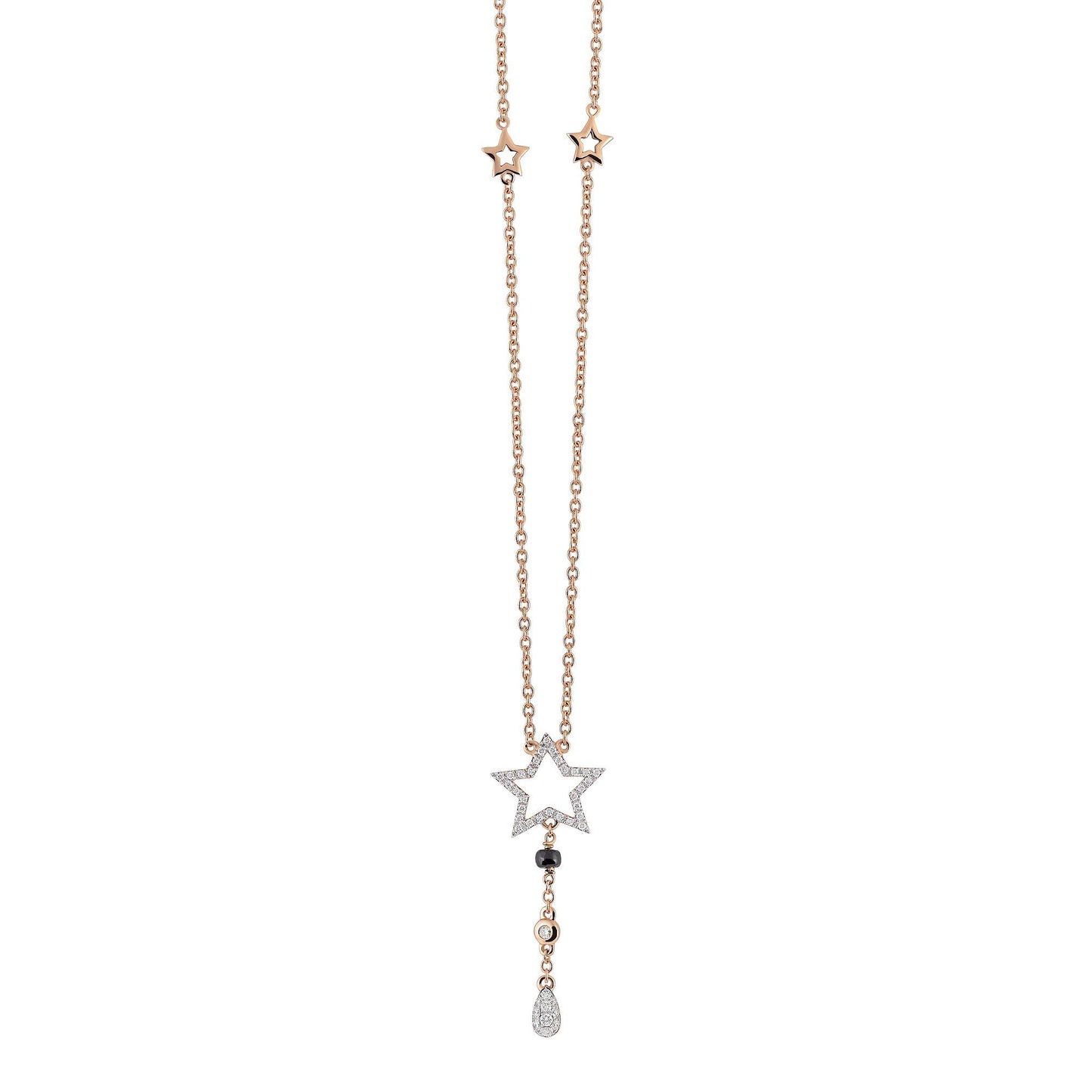 Goccia Collier, Roségold • Diamant • Saphir von Al Coro (C368BSR)