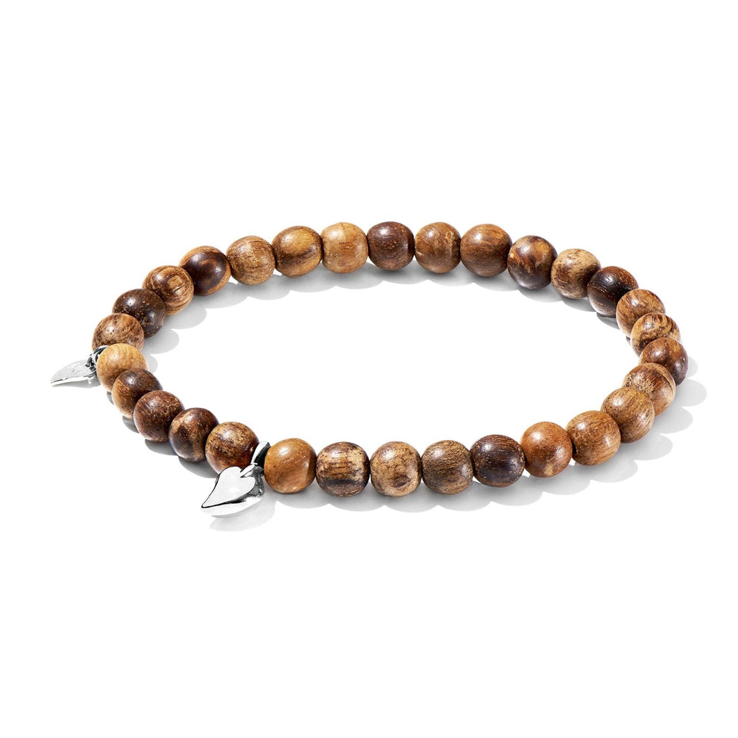 INDIA Drop Armband large Snakewood, Weißgold von Tamara Comolli (B-IND-SW-Dr-l-wg)