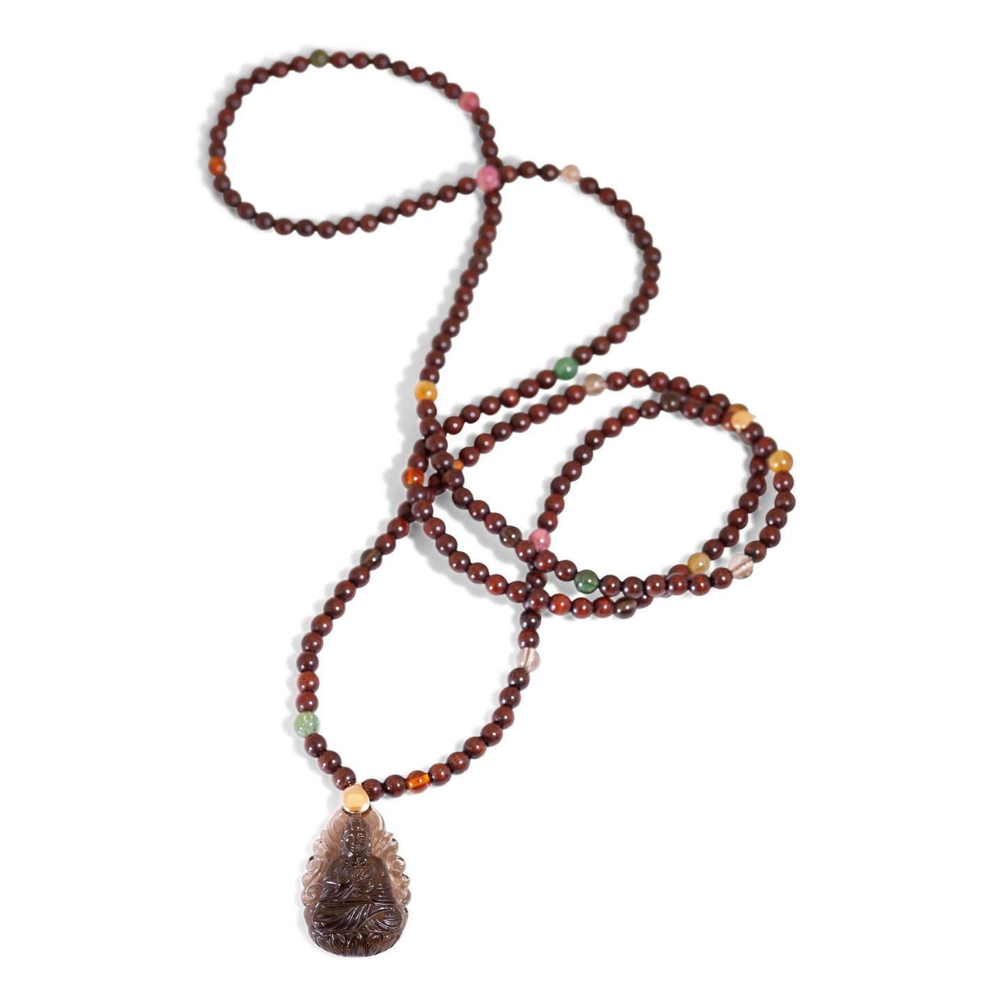 INDIA Halskette Snakewood, Roségold • Edelsteine von Tamara Comolli (N-IND-SWSmo-KY-rg)
