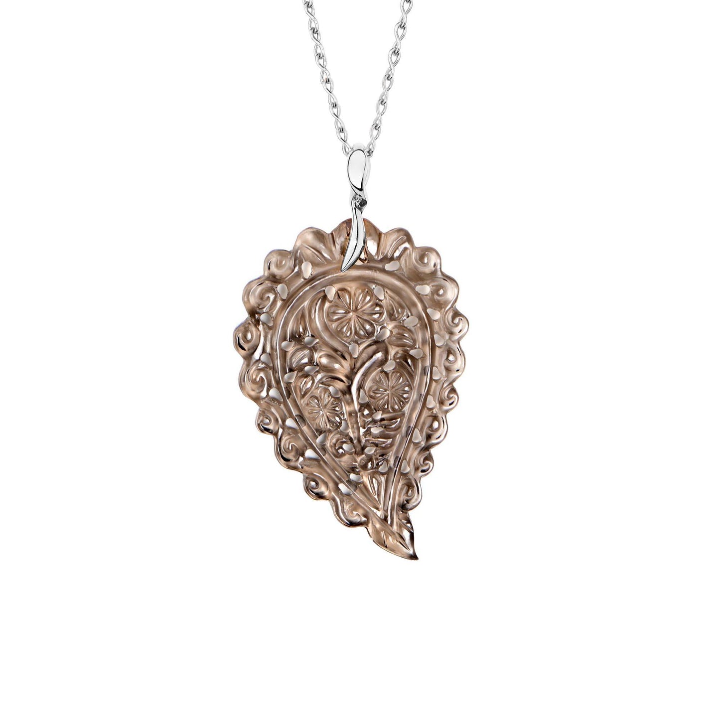 INDIA Leaf Anhänger Large Rauchquarz von Tamara Comolli (P-IND-l-Smo-wg) online kaufen INDIA Leaf Anhänger Large Rauchquarz von Tamara Comolli (P-IND-l-Smo-wg) online kaufen