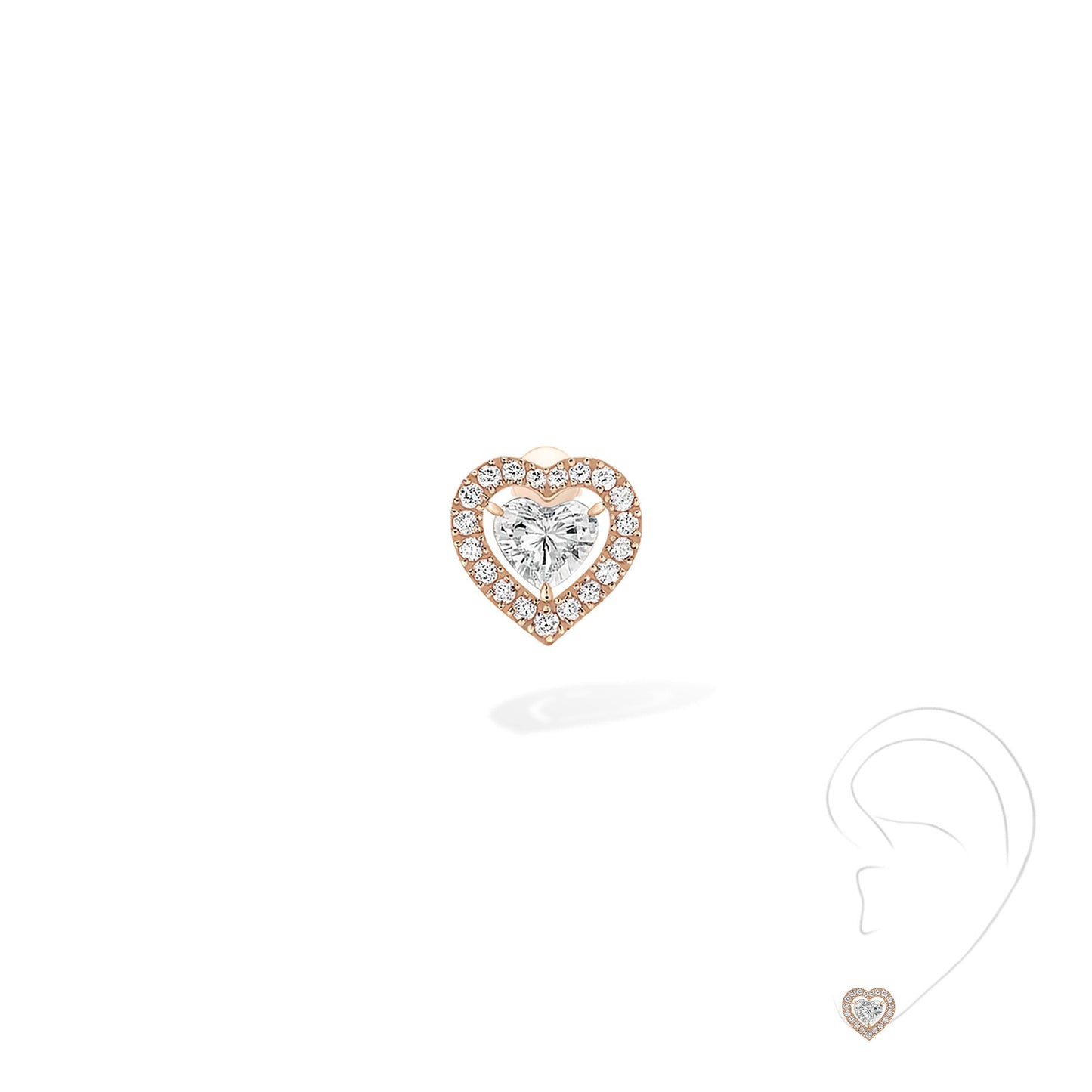 Joy Coeur Ohrstecker, Roségold • Diamant von Messika (11562-PG) Joy Coeur Ohrstecker, Roségold • Diamant von Messika (11562-PG)